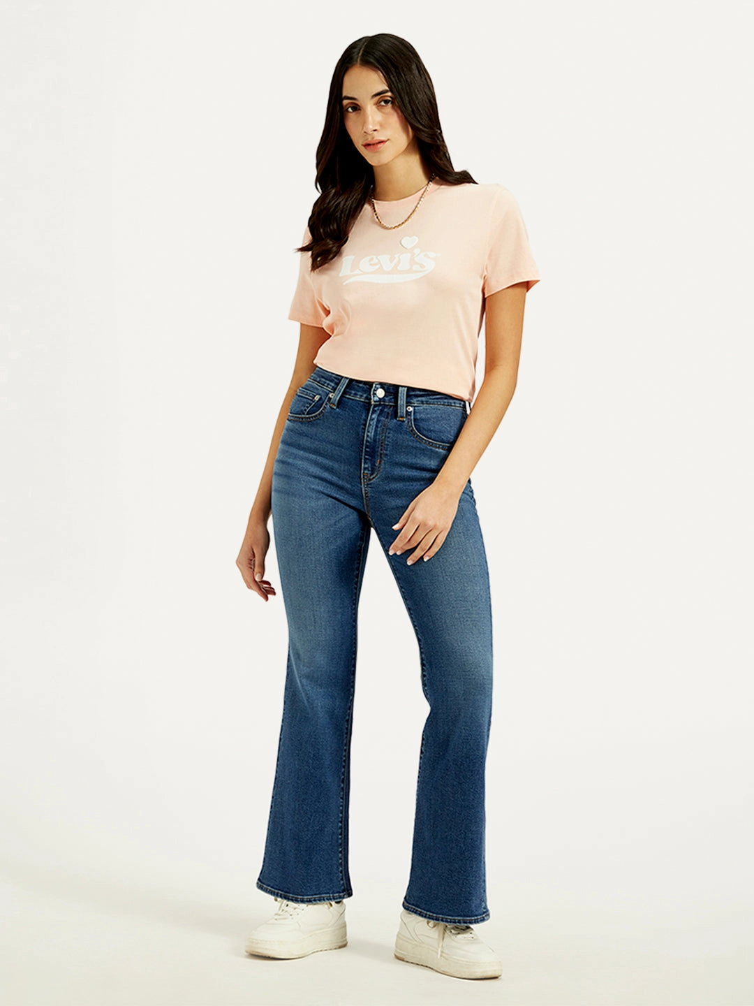 Classic Item Yearlong Fit Women's 726 Blue Flared Fit High Rise Jeans