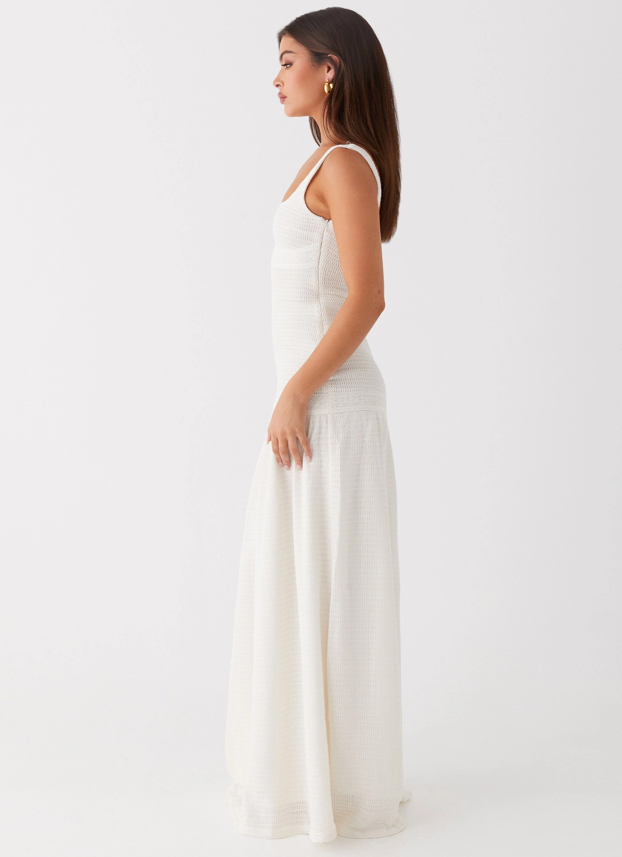 Lyrical Maxi Dress - Ivory Minimal Tone