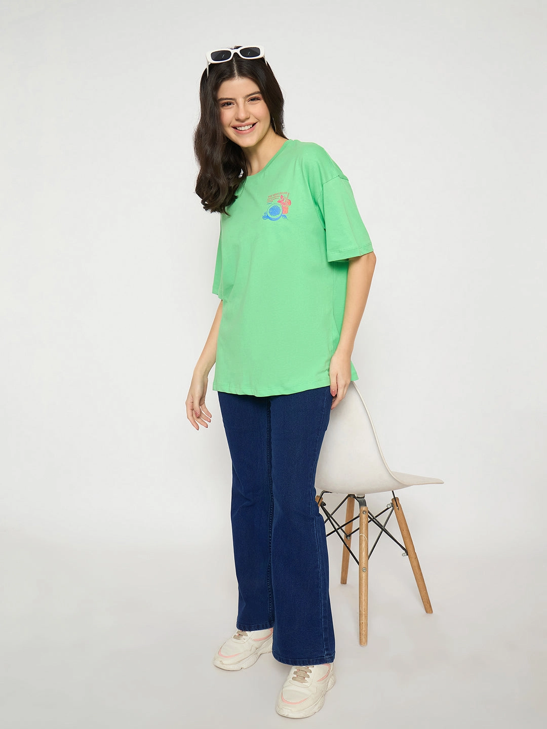 Madame Flared Fit Dark Blue Denim Jeans school outfit Road Trip Affordable