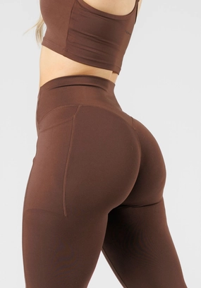 Tagless label Non Restrictive Reluna?  Empower Sculptseam? Pocket Legging Walnut