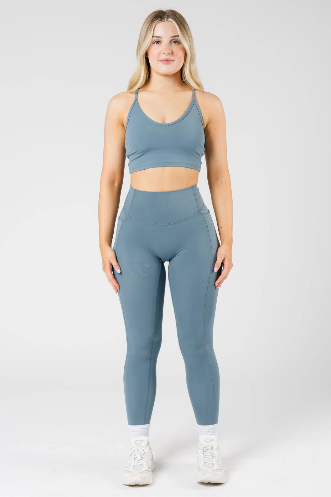 Casual Day Mesh Panel Reluna Empower Sculptseam? Pocket Legging Slate