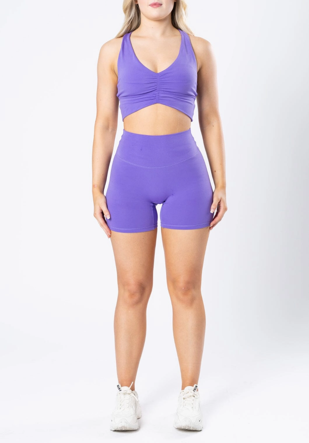 Reluna Original Sculptseam? Short Violet Secure Zipper Closure