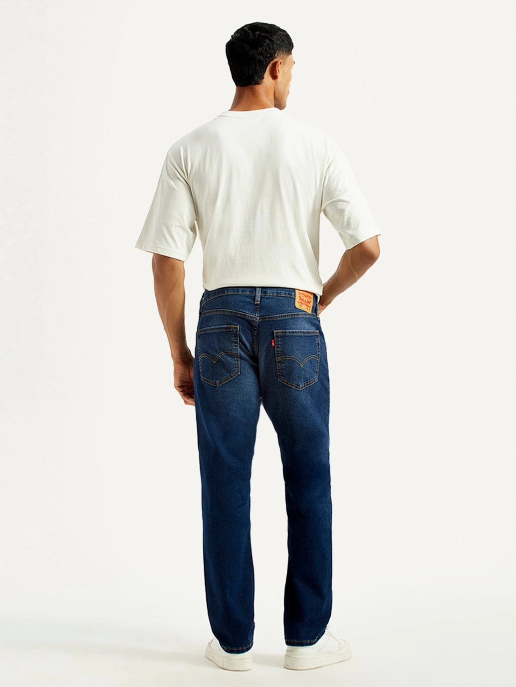 Odor Control Treatment Men's 541 Dark Indigo Athletic Tapered Fit Mid Rise Jeans