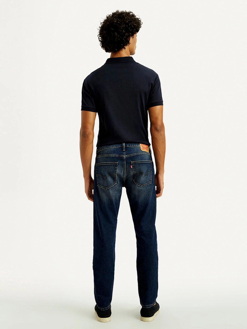 Dynamic Style Student Outfit Work Ready Men's Tinted 512 Med Indigo Slim Tapered Fit Mid Rise Jeans