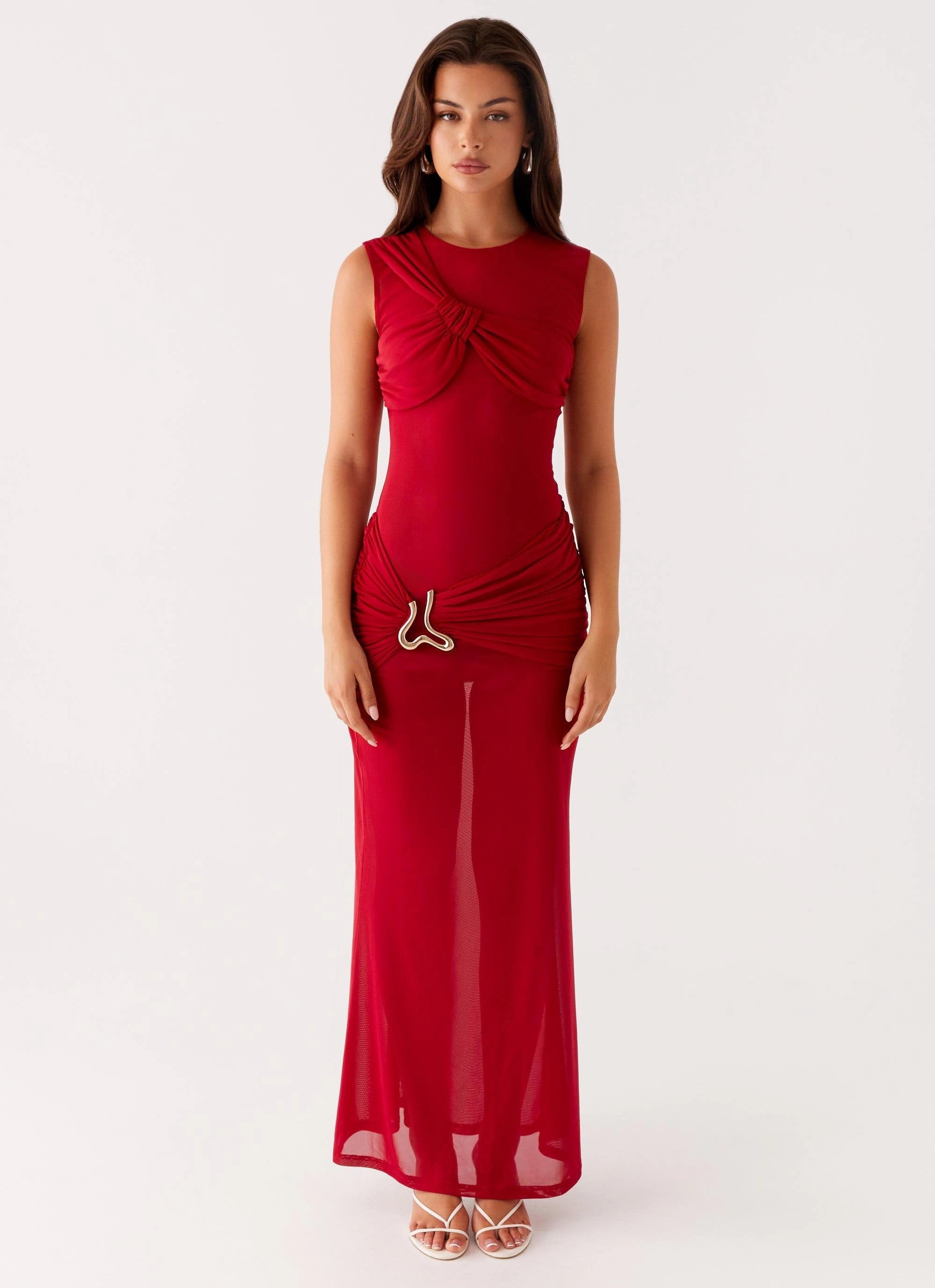 Pose Glow Daily Silhouette Worldwide Maxi Dress - Raspberry