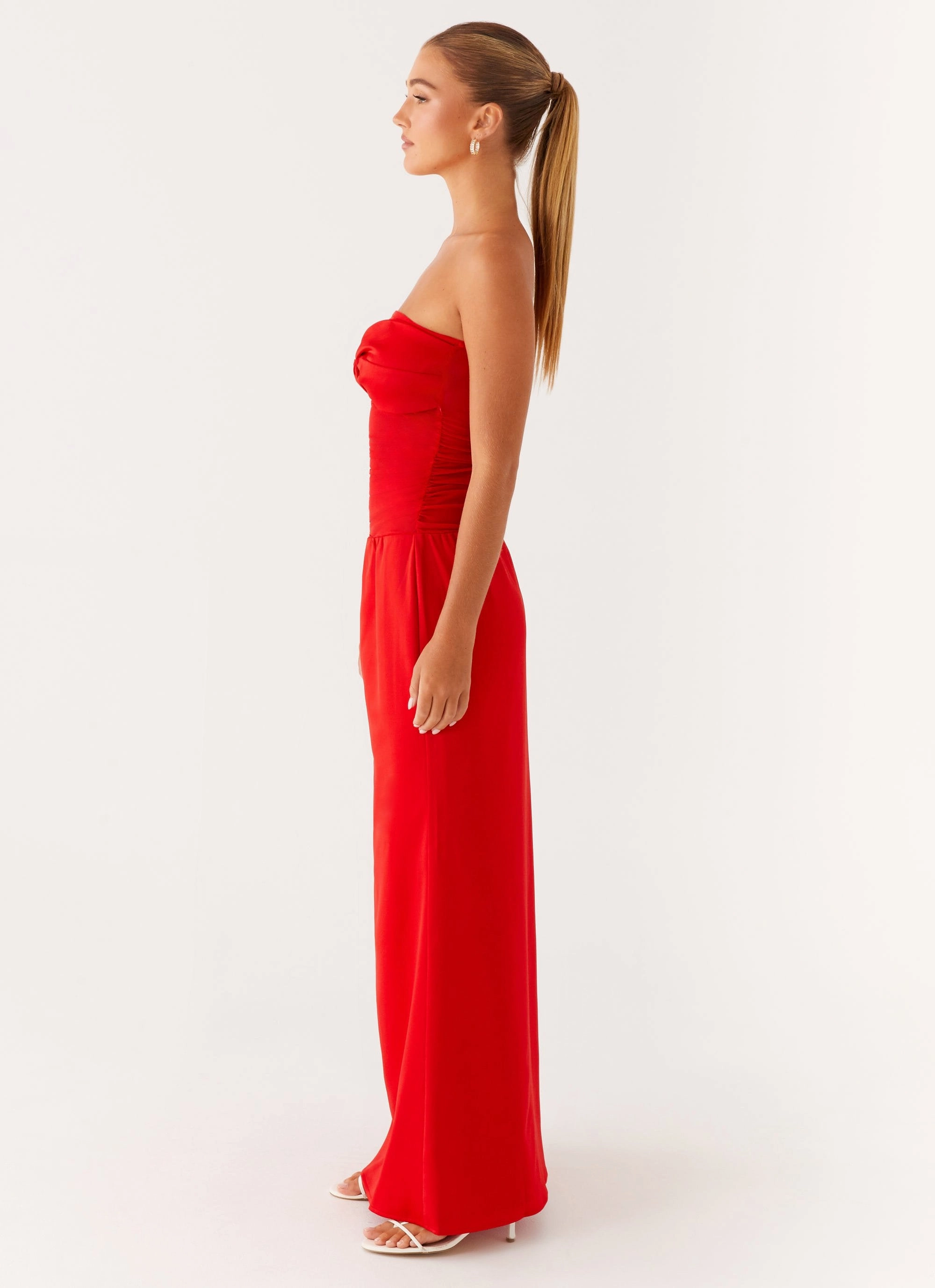 Rewind Maxi Dress - Tangerine Feminine Style Chilly Comfort Wear