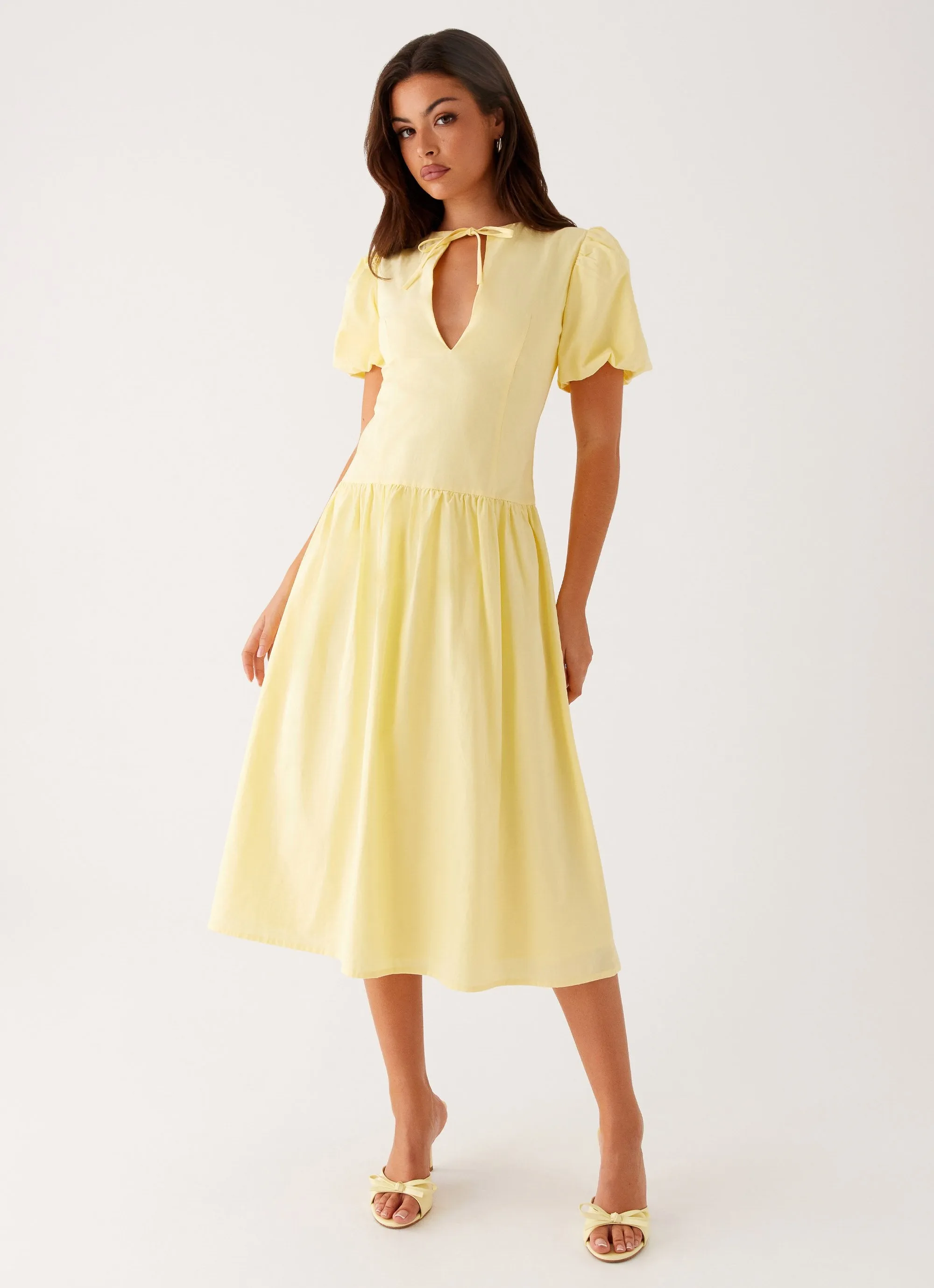 Urban Spirit Mood Glow Reyna Midi Dress - Yellow