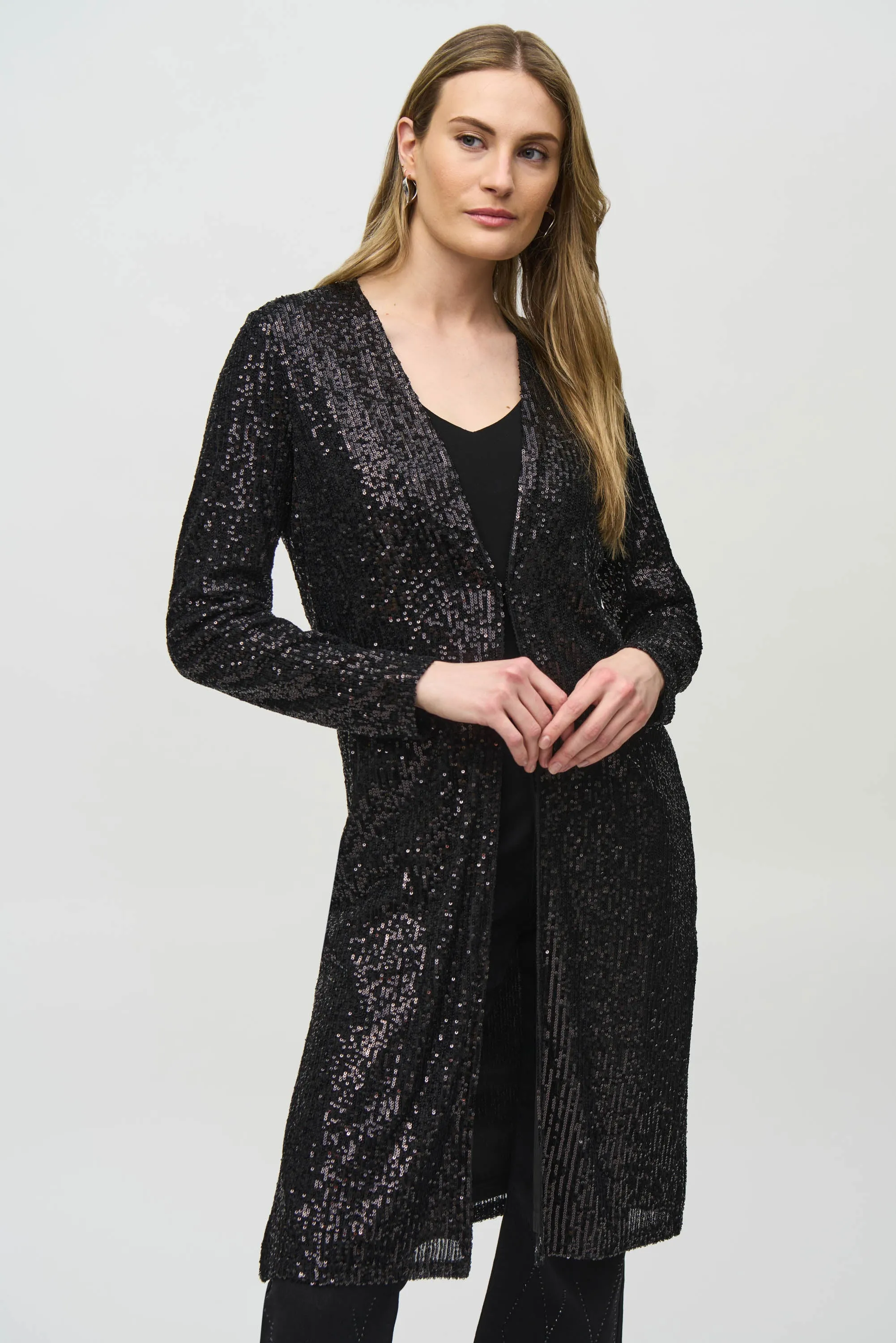 Tear Resistant Material Joseph Ribkoff - 244925 Sequin Cover Up
