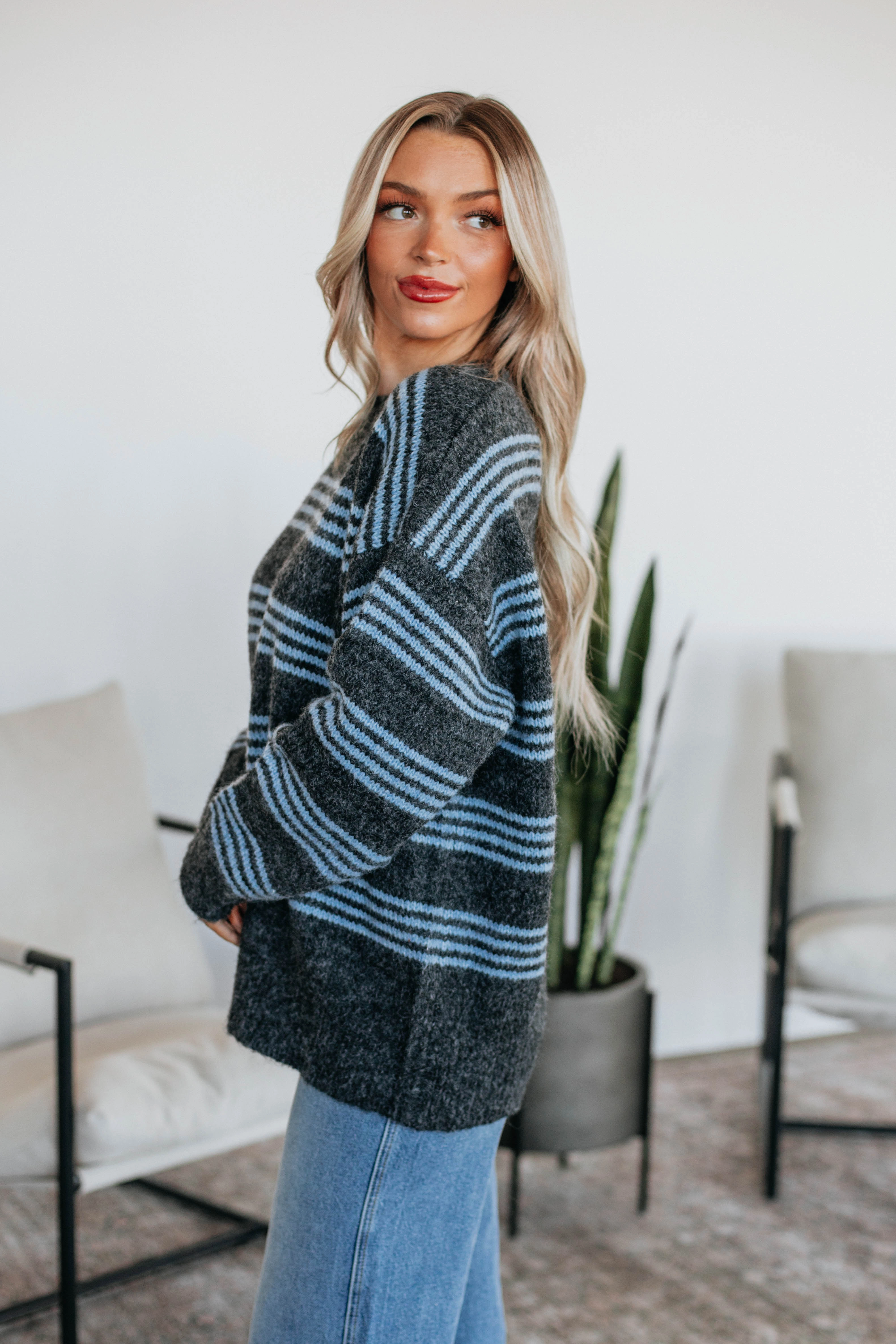 Eco Conscious Manufacturing Ronnie Striped Sweater