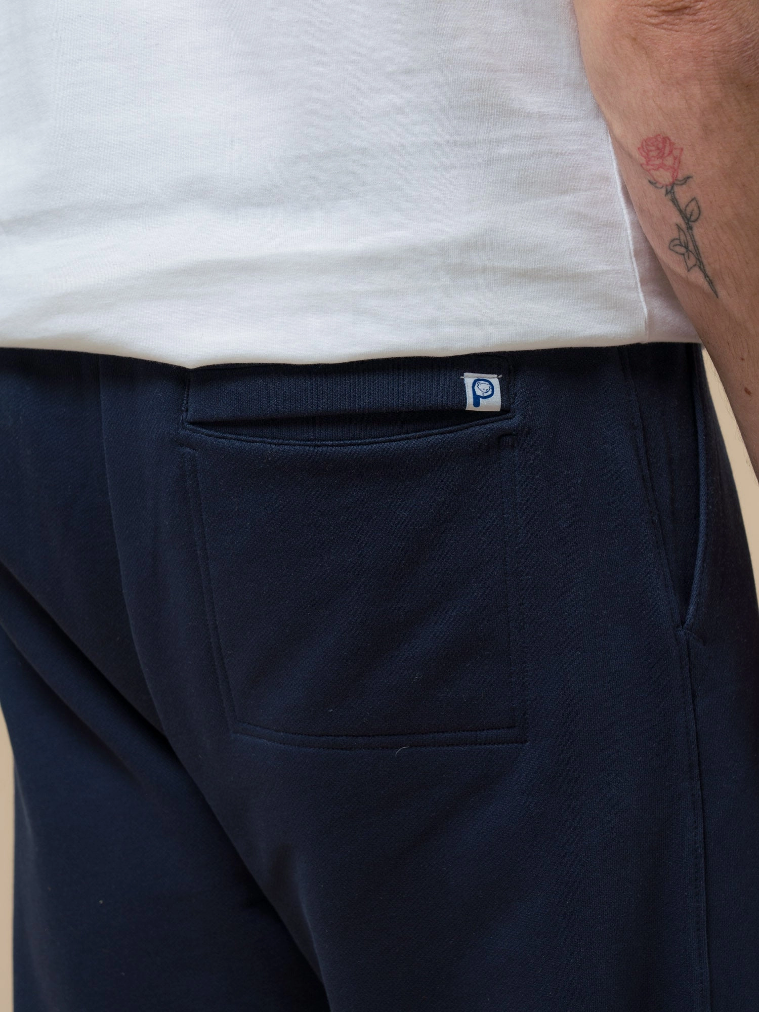 Original Logo Sweat Pant in Navy Blue Minimal Design