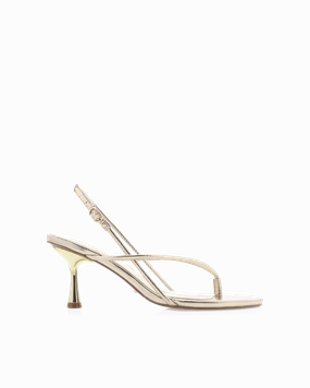 Weekend Outing Dressy Heels ROUX - GOLD METALLIC