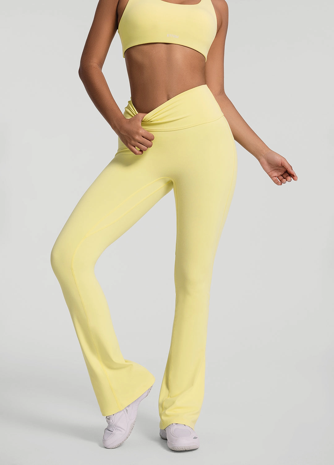 All Purpose Ruched Flared Leggings