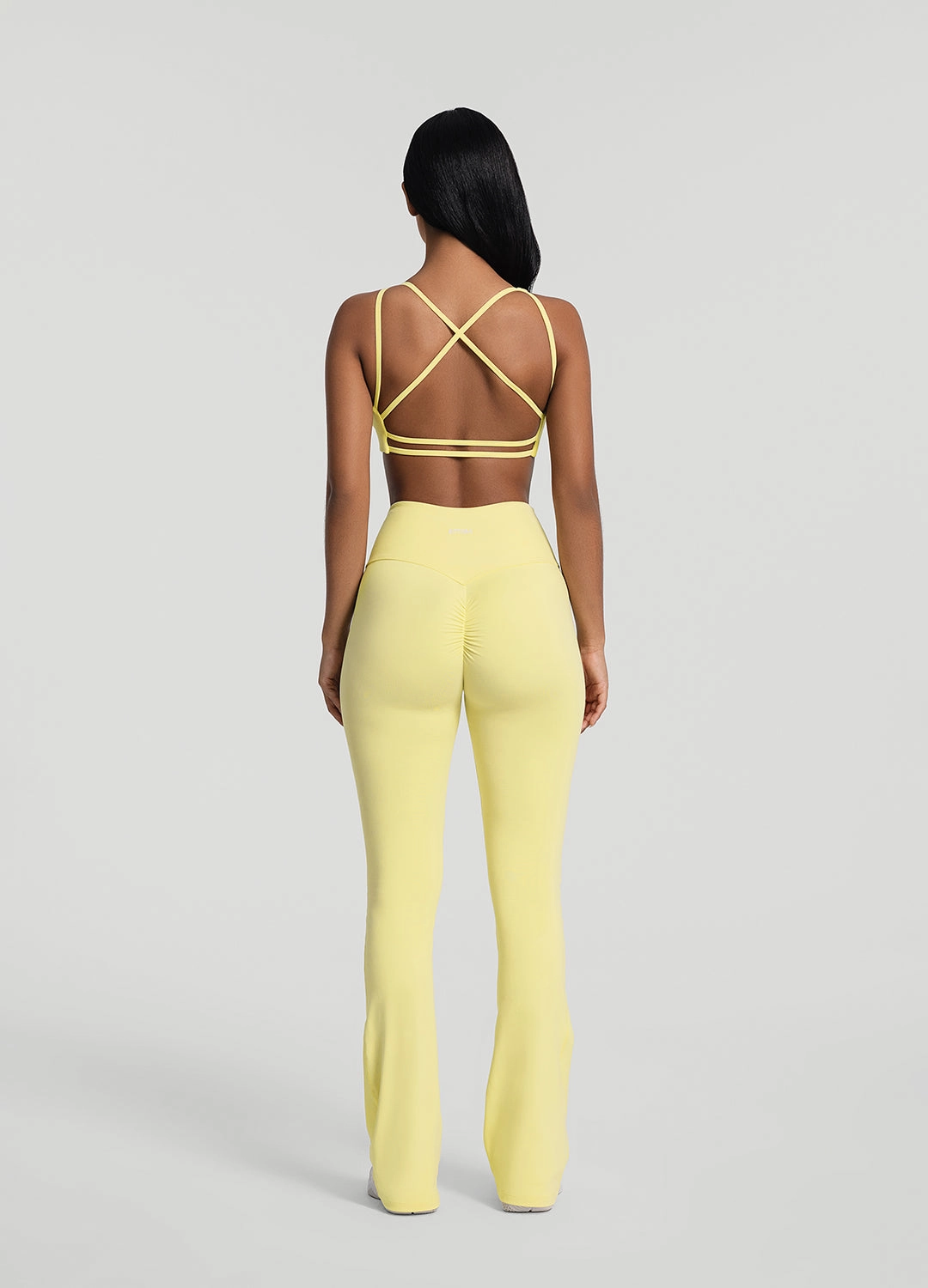 Sculpted Shape Quick stretch Ruched Flared Leggings