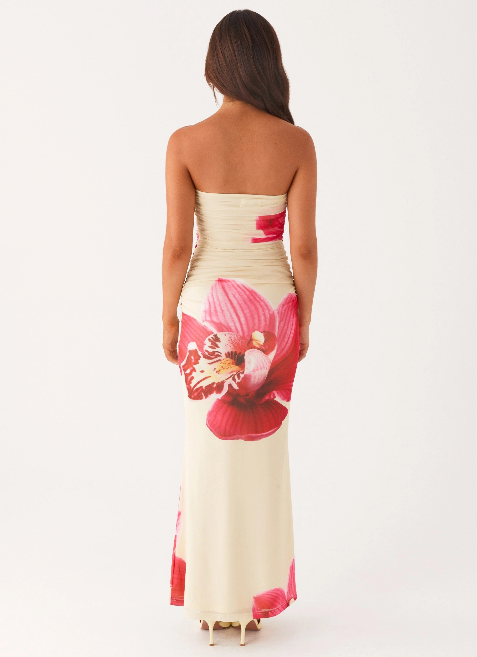 Panelled-Design Flawless Waistband Rudy Maxi Dress - Orchid Yellow