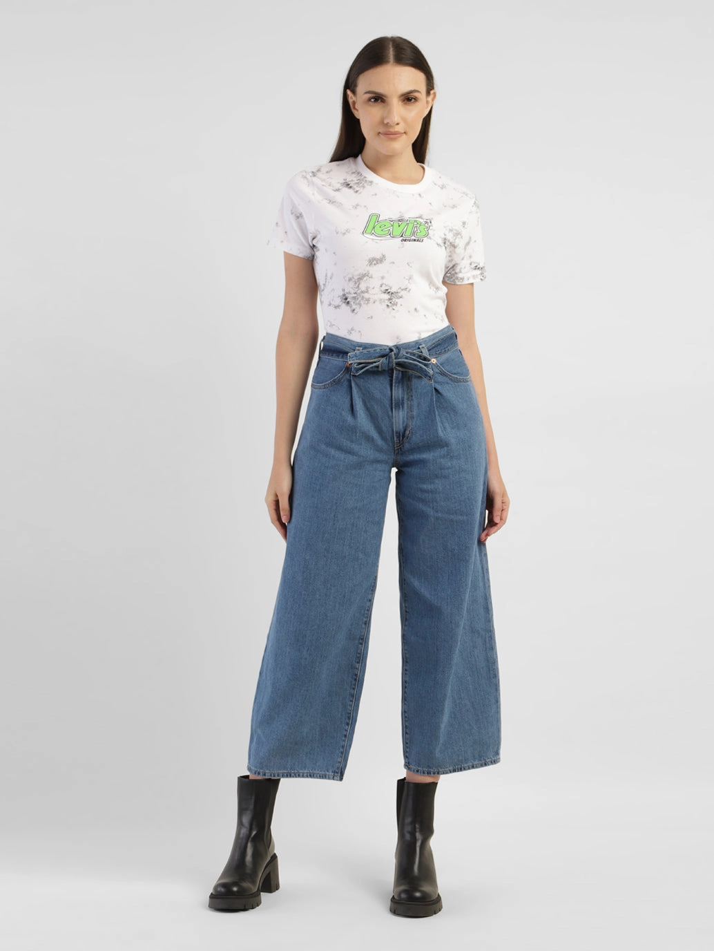 Sustainable Beach Day Lightweight Parent Style Durable Women's Blue Baggy Fit Mid Rise Jeans