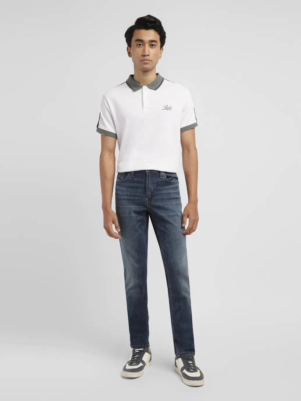 Men's 511 Indigo Slim Fit Mid Rise Jeans Stretch Holiday Vibes Streetwear Fan