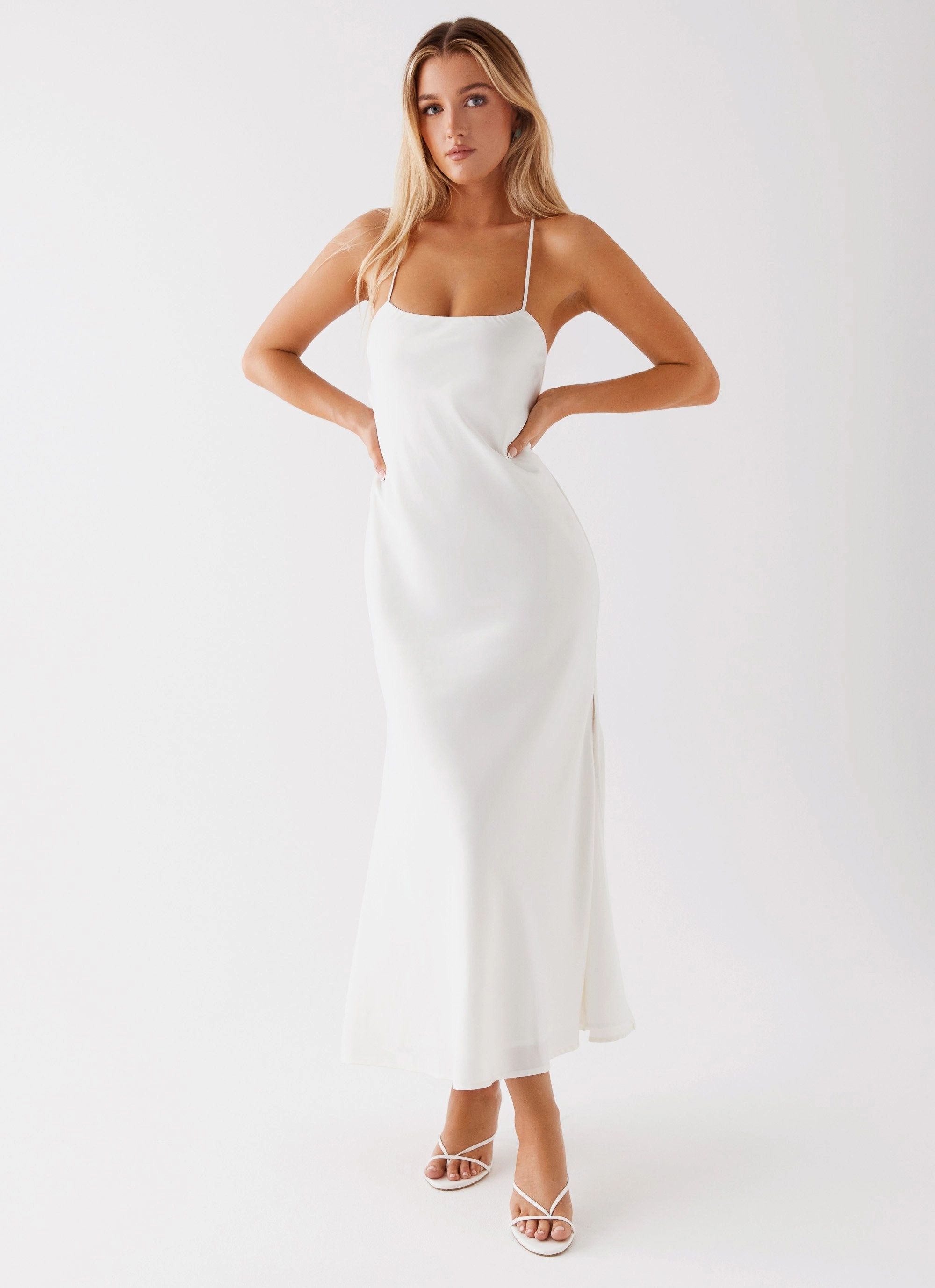 Air Comfort Runway Royalty Maxi Dress - White
