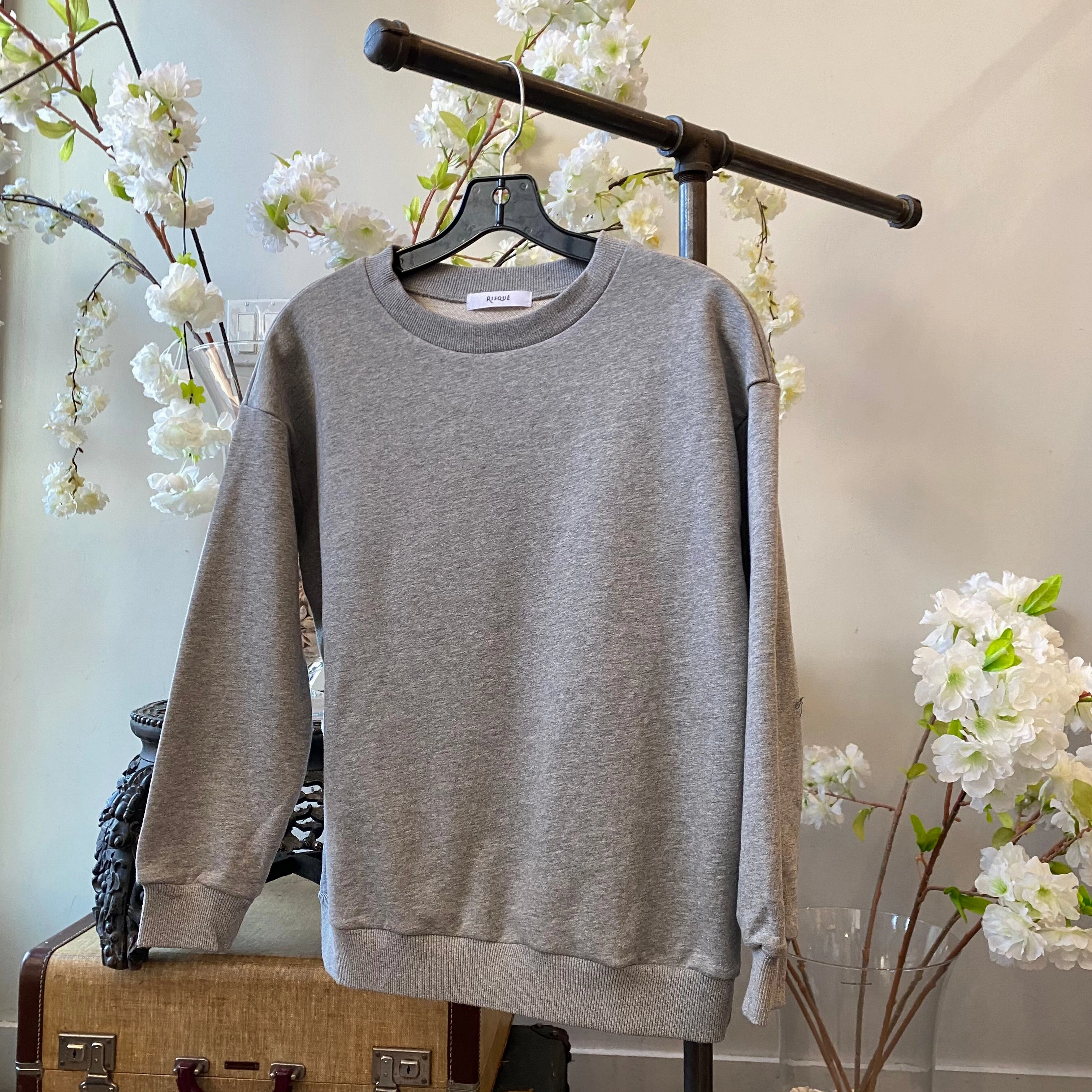 Vintage Wash Finish Moisture Wicking Fibers RYLEE Crew Neck Sweatshirt