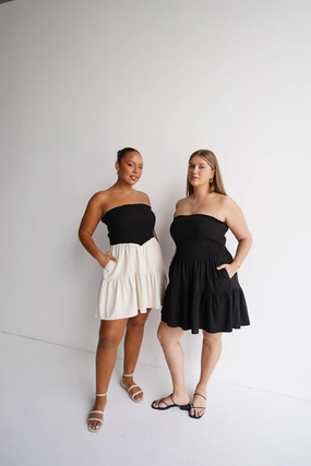 RYLIN DRESS NEUTRAL/BLACK SustainableCotton Light Outfit