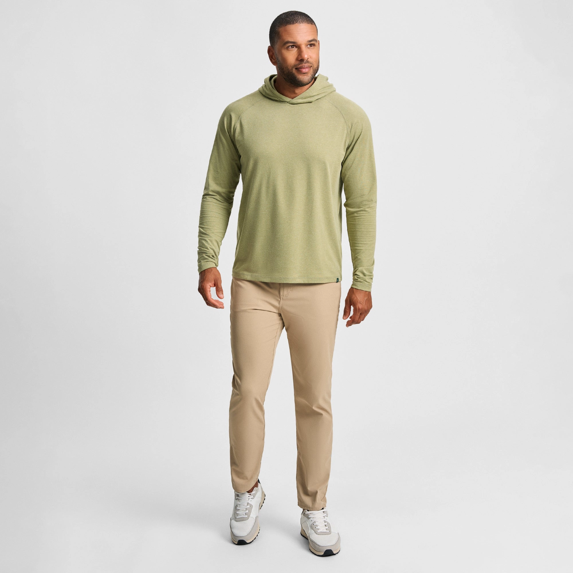 Two Tone Weave TearResistant Blends Sage Wander Hoodie