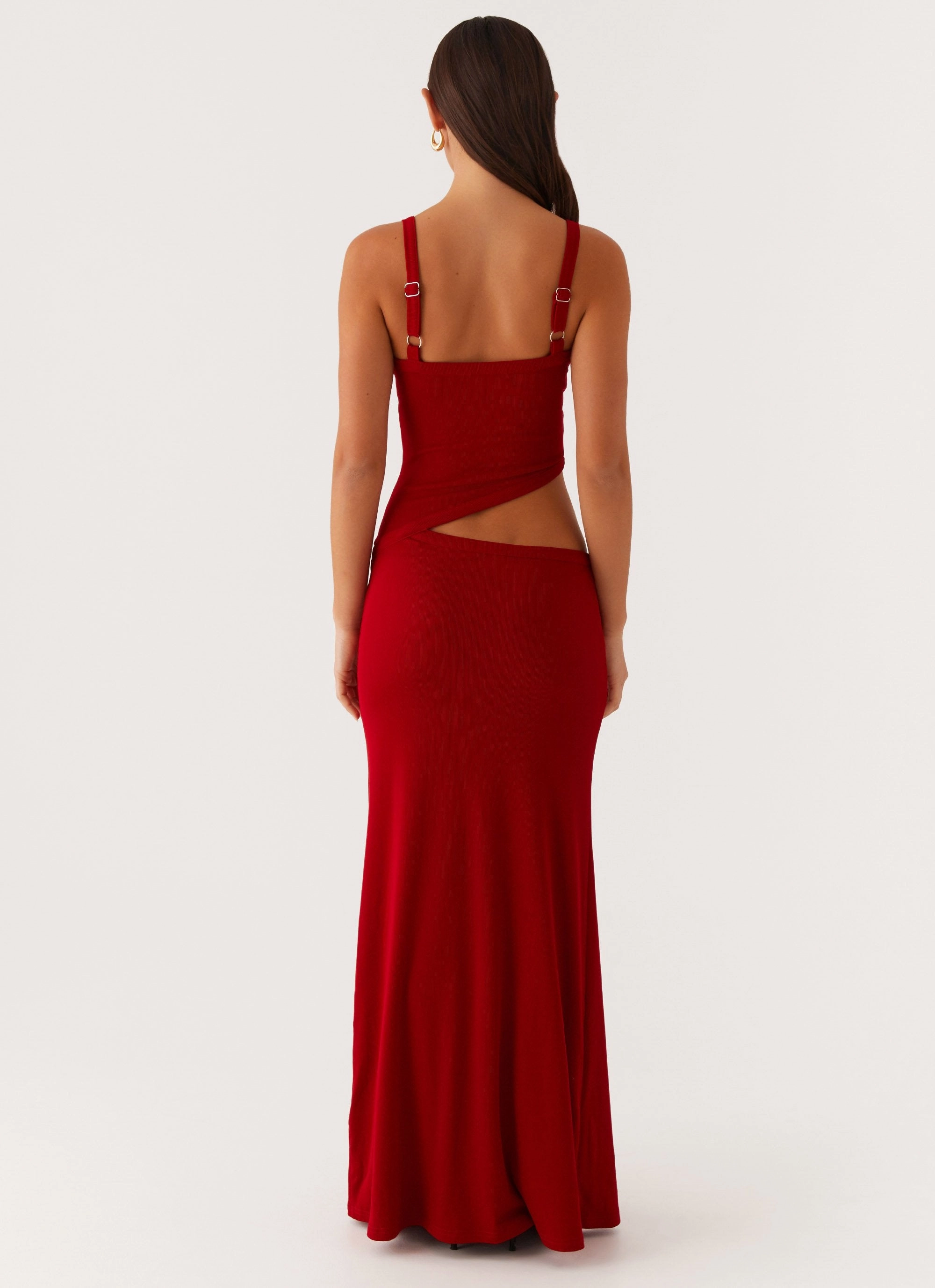 Jocelyn Maxi Dress - Red Soft and Chic
