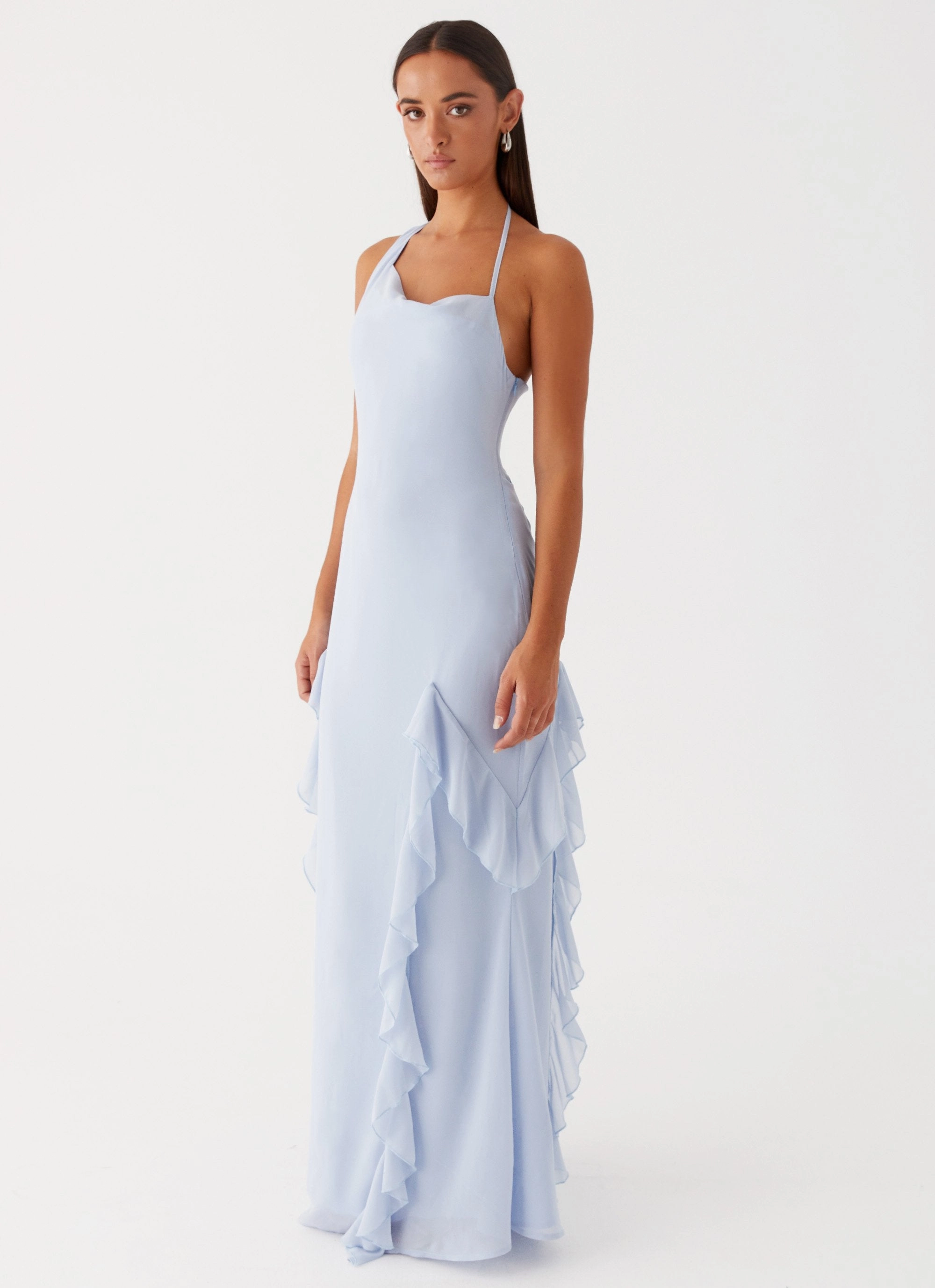 Petite friendly Dual Tones Sammie Maxi Dress - Blue