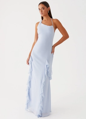 Refined Line Breathable Style Sammie Maxi Dress - Blue
