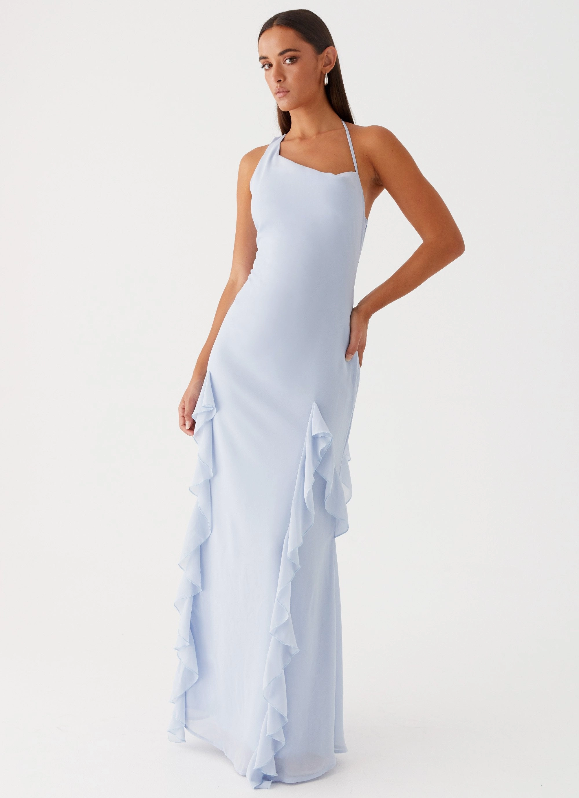 Refined Line Breathable Style Sammie Maxi Dress - Blue