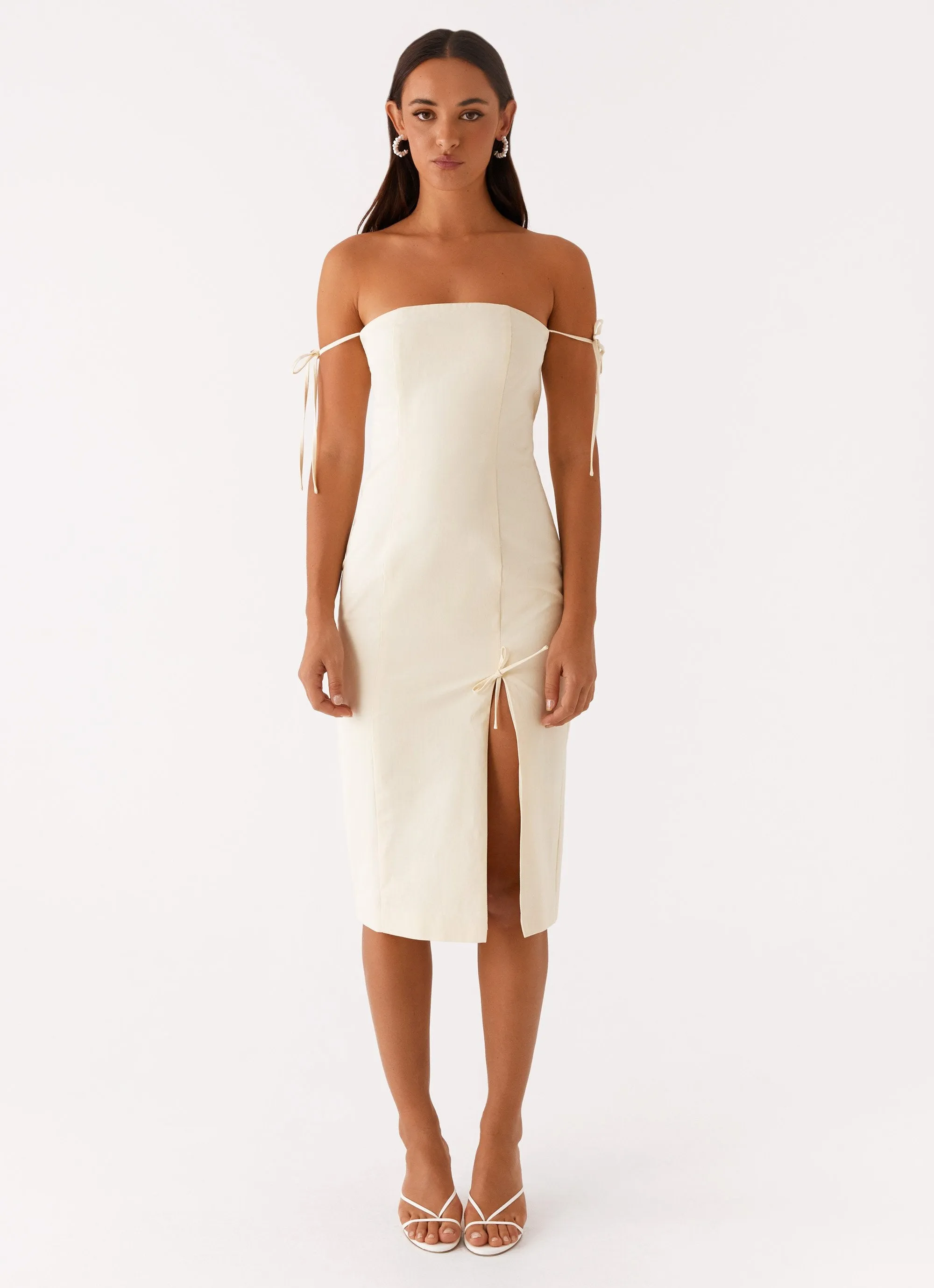 Day Glow Limelight Midi Dress - Lemon