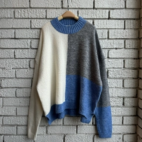 SAWYER Colourblock Sweater simple design Stylish Knitwear