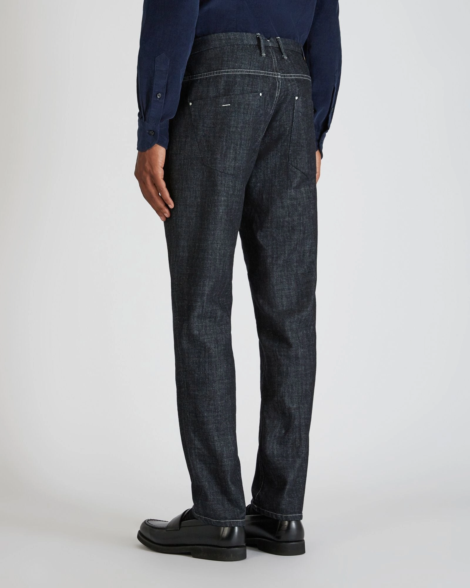 Slim fit tailored trousers made of stretch denim Durable Fit Stylish Cut