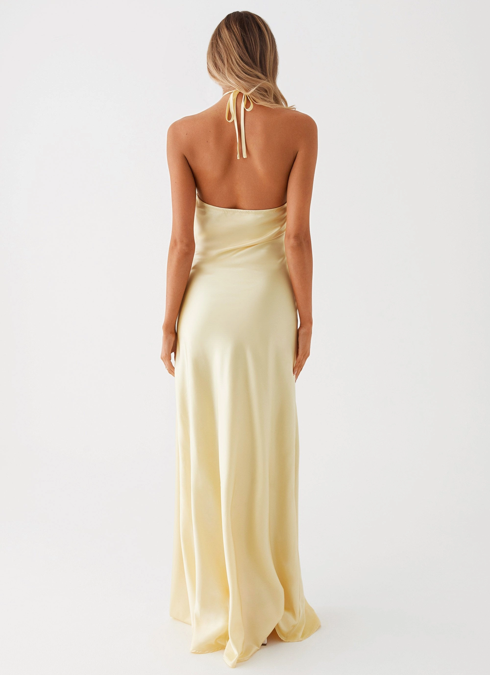 SeamlessConstruction Romantic Soft Noir Symphony Maxi Dress - Yellow