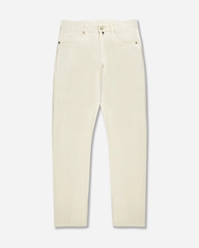 Temperature Regulating Fabric Slim-fit five-pocket trousers in cotton and cashmere