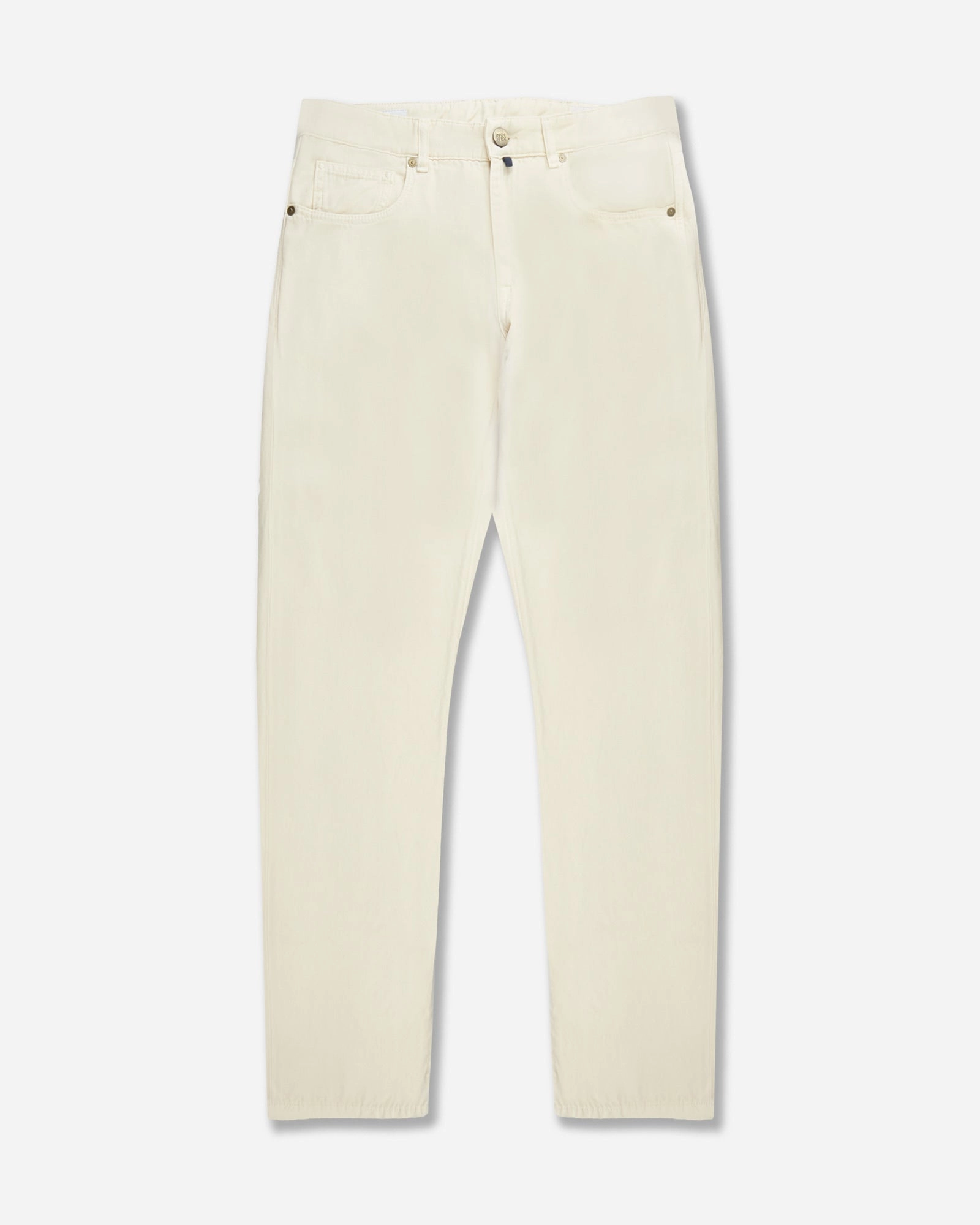 Temperature Regulating Fabric Slim-fit five-pocket trousers in cotton and cashmere