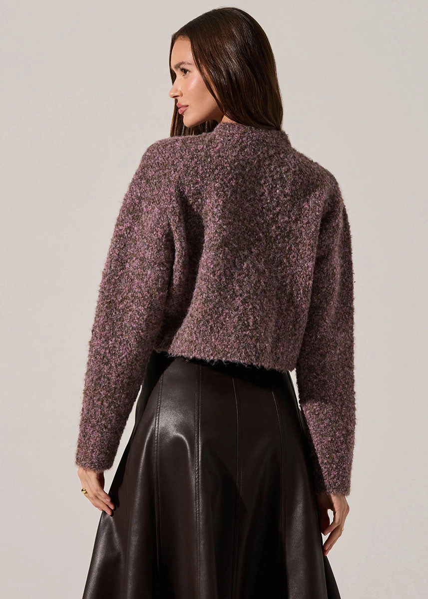 Sebille Cardigan - Lilac Olive Simple Cozy