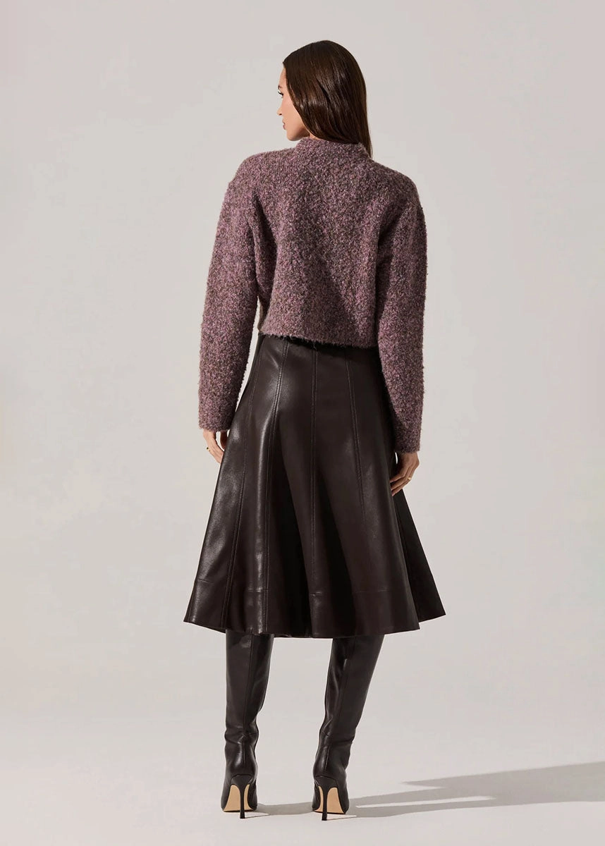 Sebille Cardigan - Lilac Olive Reinforced Shoulder Design