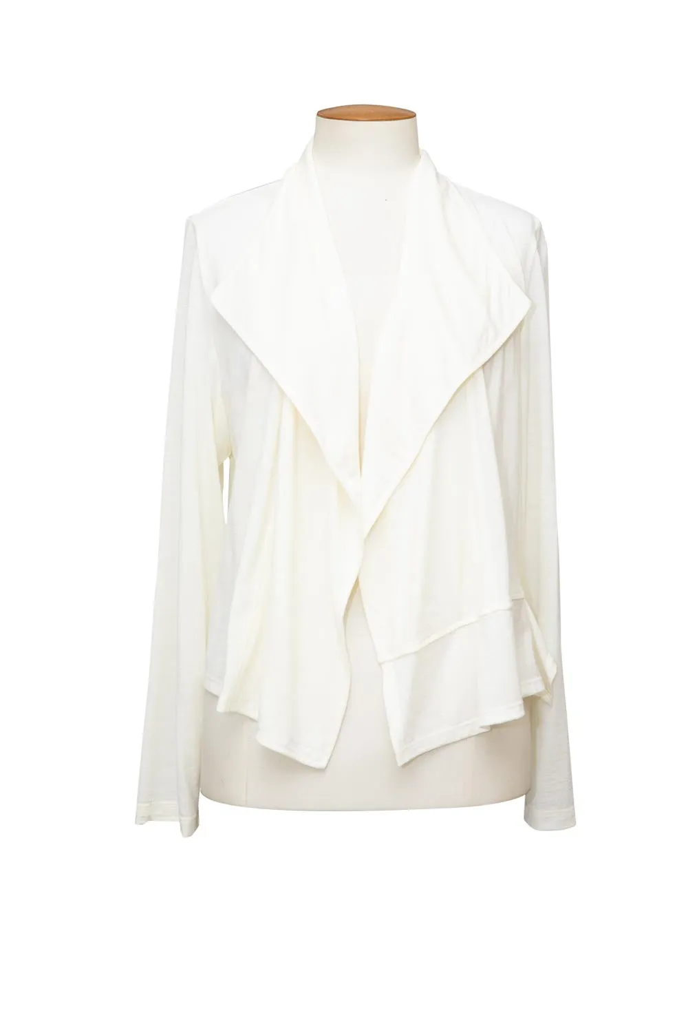 Niovara - 1046-025 Merino Crop Jacket - Exclusive Stripe Look Reinforced Elbow Padding