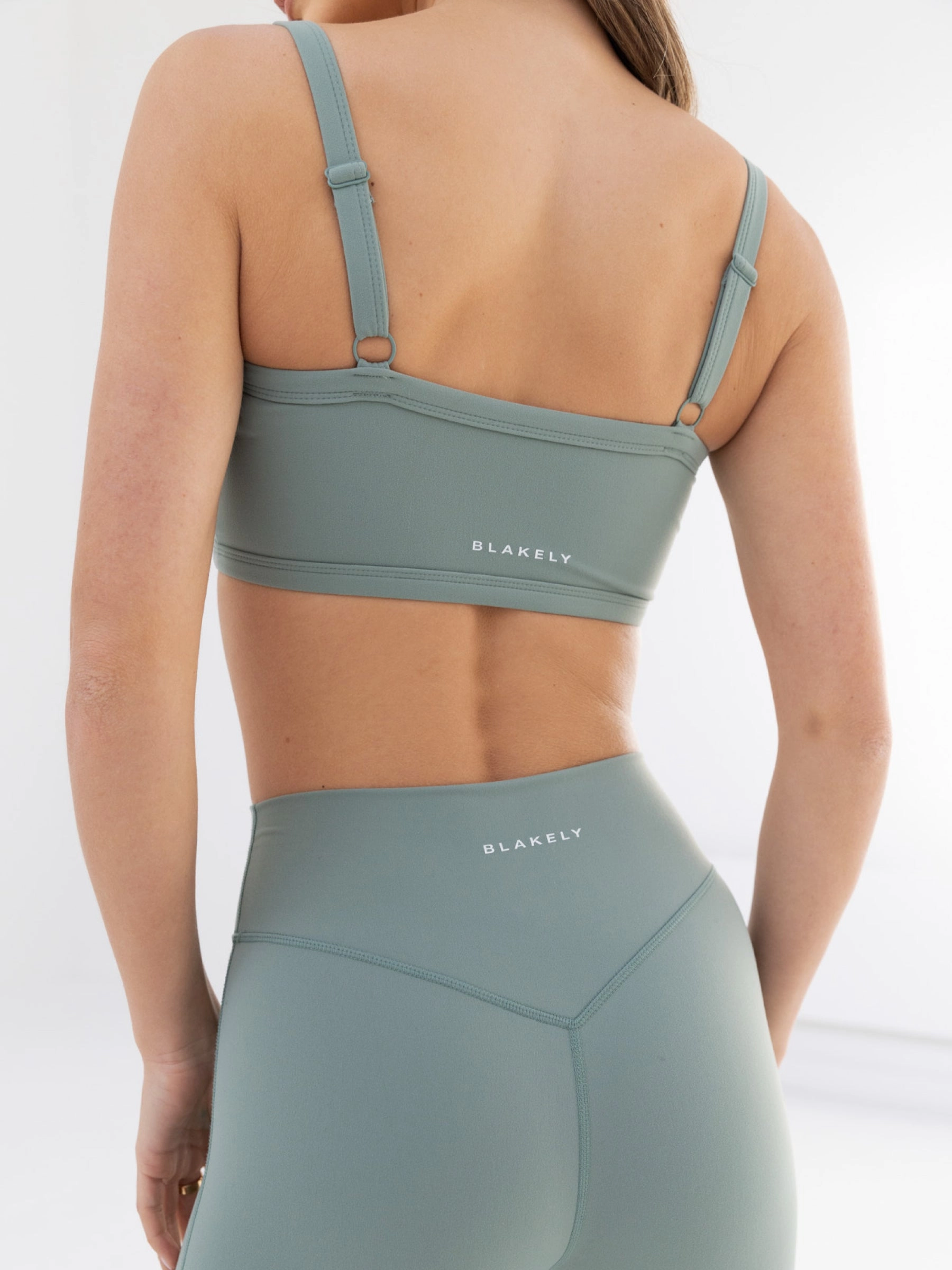 Ultimate Sports Bra - Sage Green Supportive Back