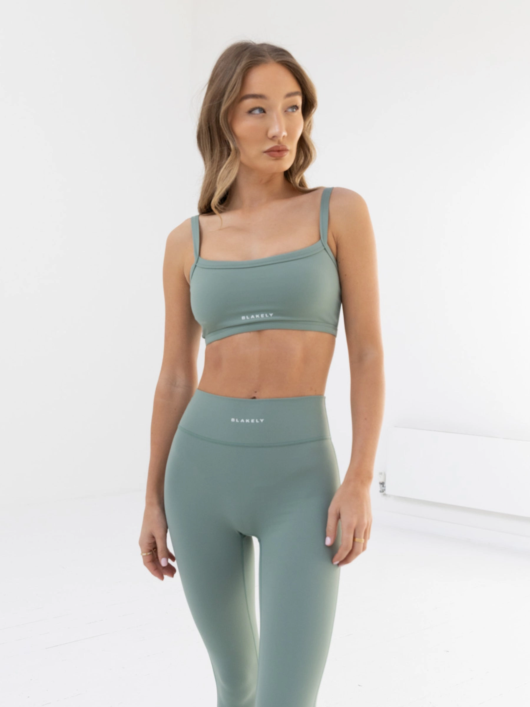 Teens Waist support Ultimate Sports Bra - Sage Green