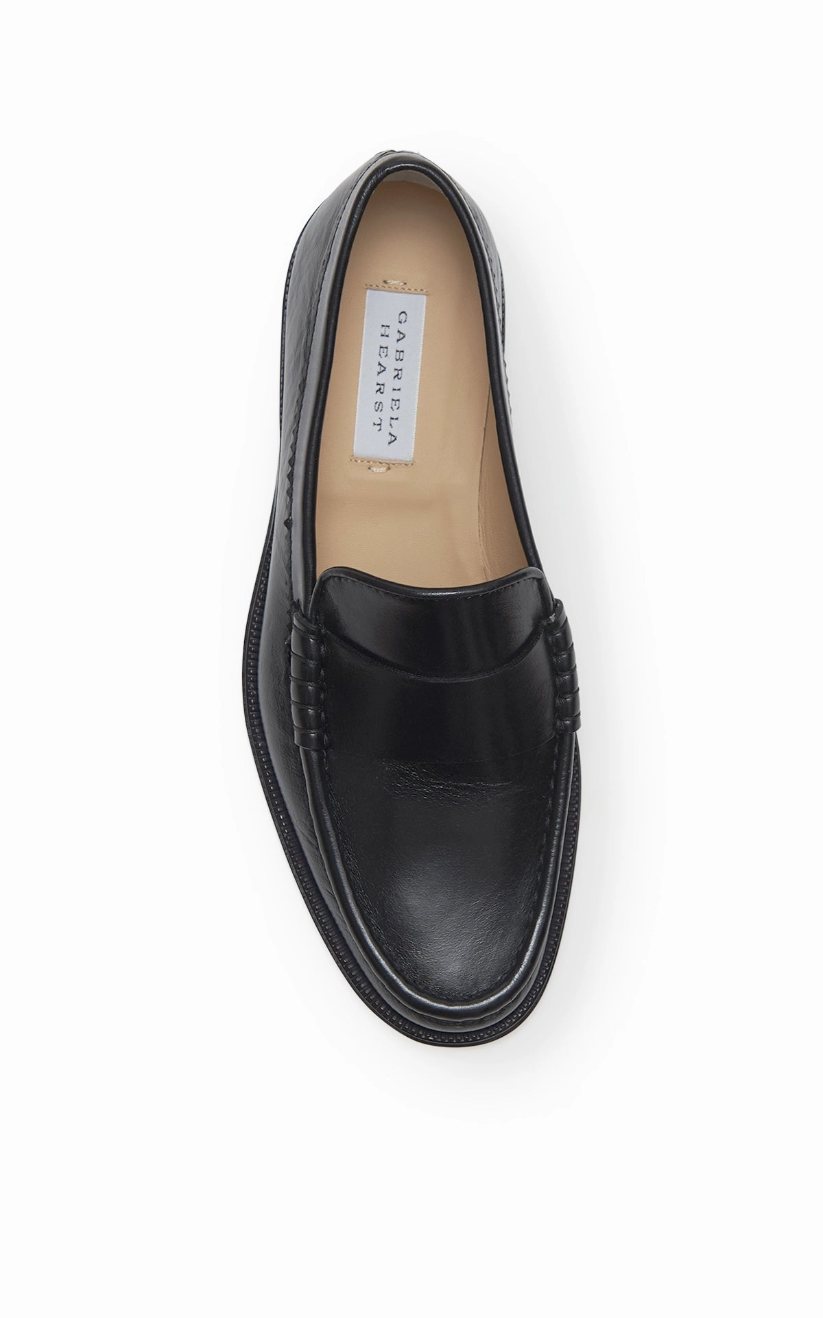 Seren Loafer in Black Leather Open Guard