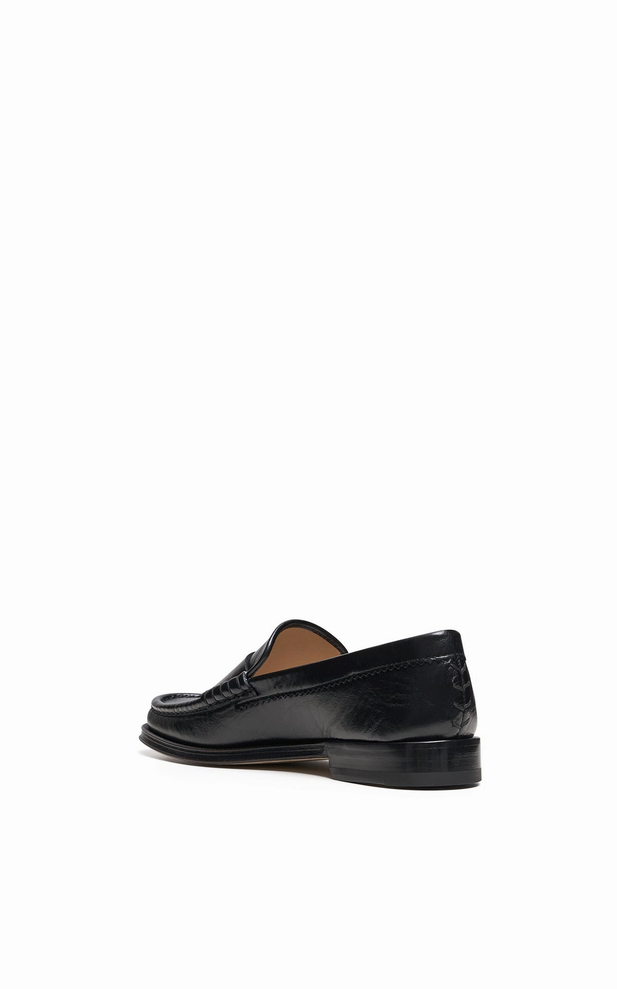 Seren Loafer in Black Leather Cool Step Sole Firm
