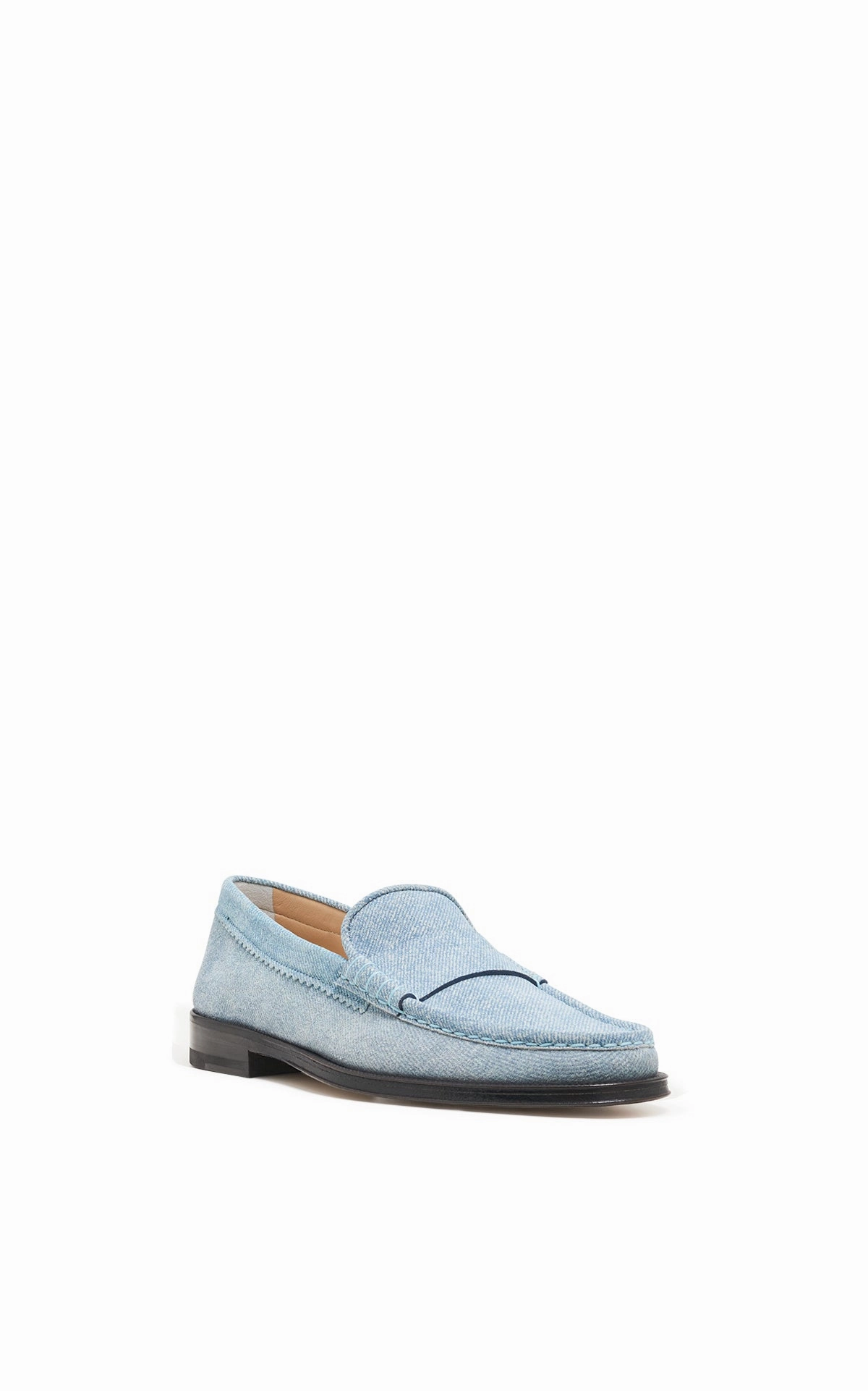 Street Flow Pro Seren Loafer in Light Blue Suede Denim