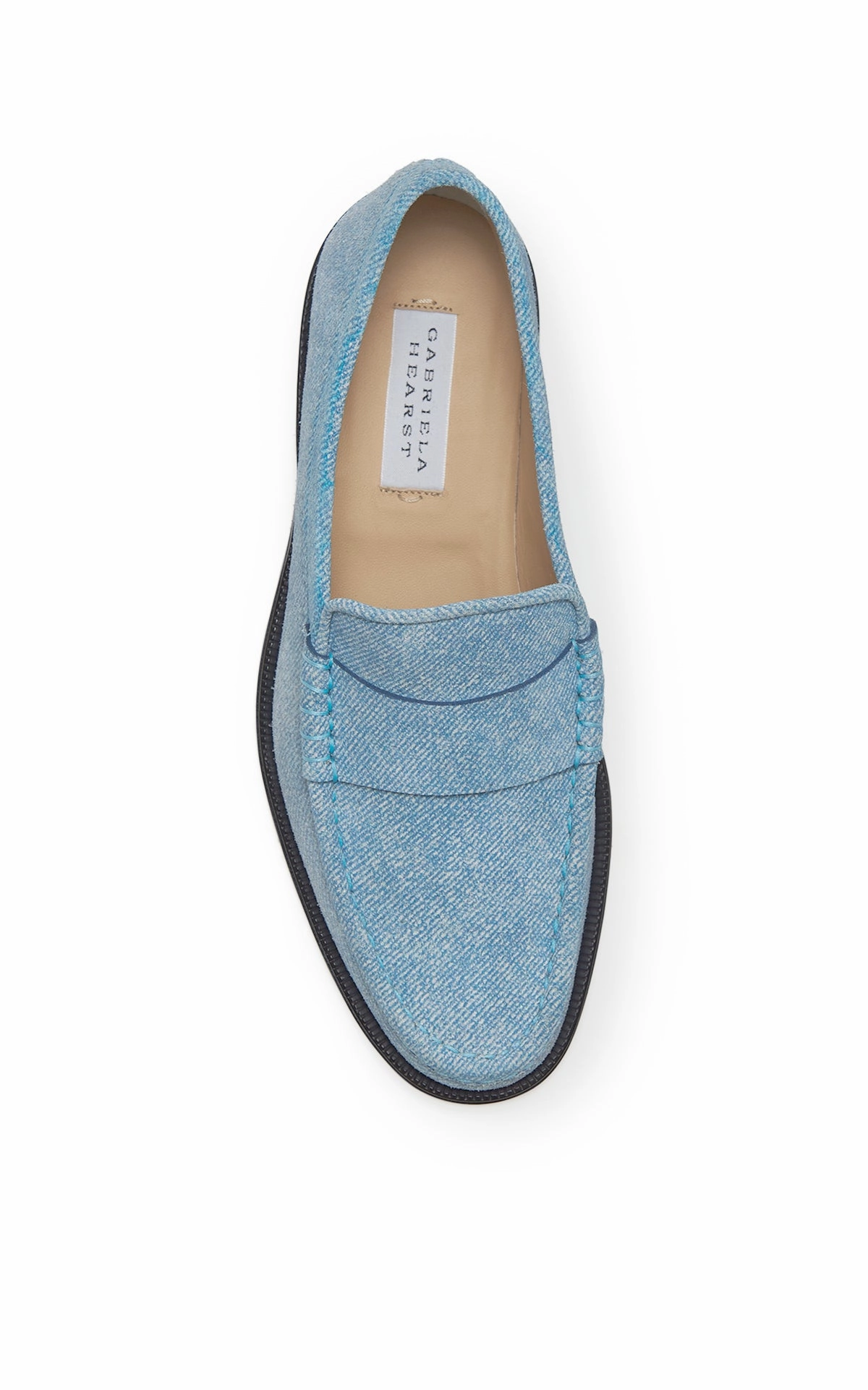 Seren Loafer in Light Blue Suede Denim Durable Comfort