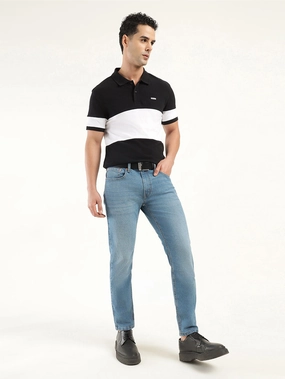 Men's 512 Indigo Slim Tapered Fit Mid Rise Jeans No Fuss Fit Chic Style