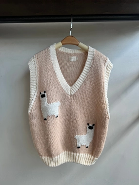 Eco Friendly Yarn Blend SHEEP Sweater Vest