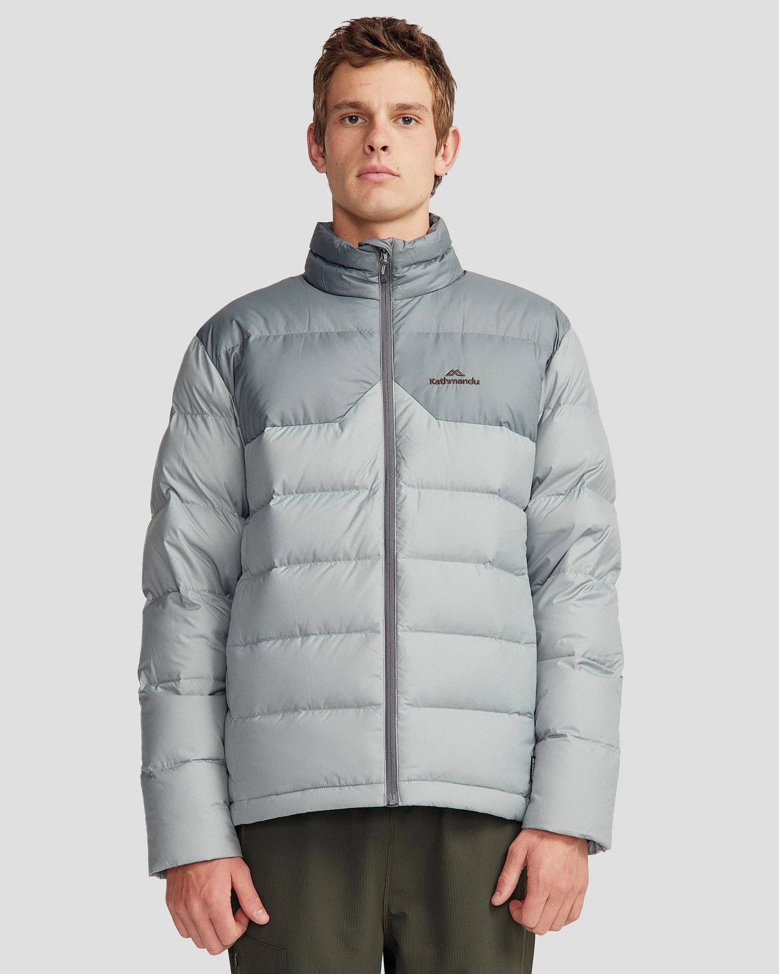 HoodedStyle Men's Epiq Down Jacket - Moon/Light Moon