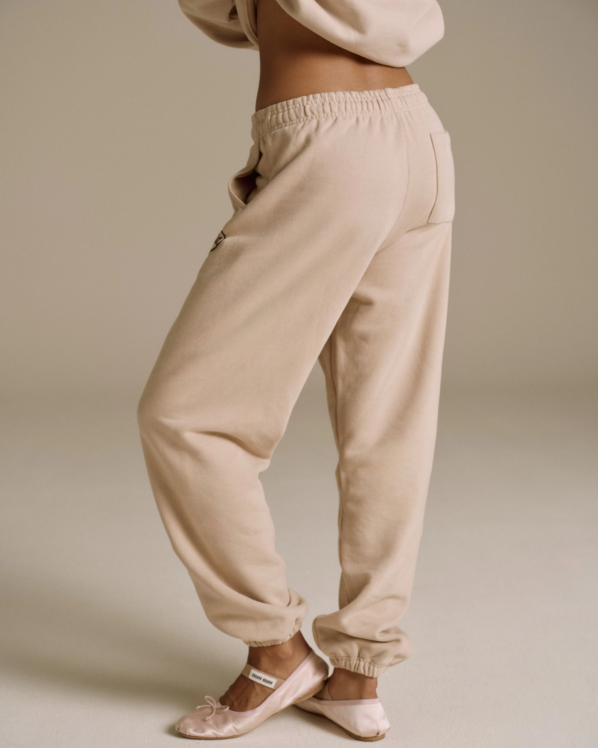 Signature Sweatpants - Almond Minimal Comfort Breathable mesh design