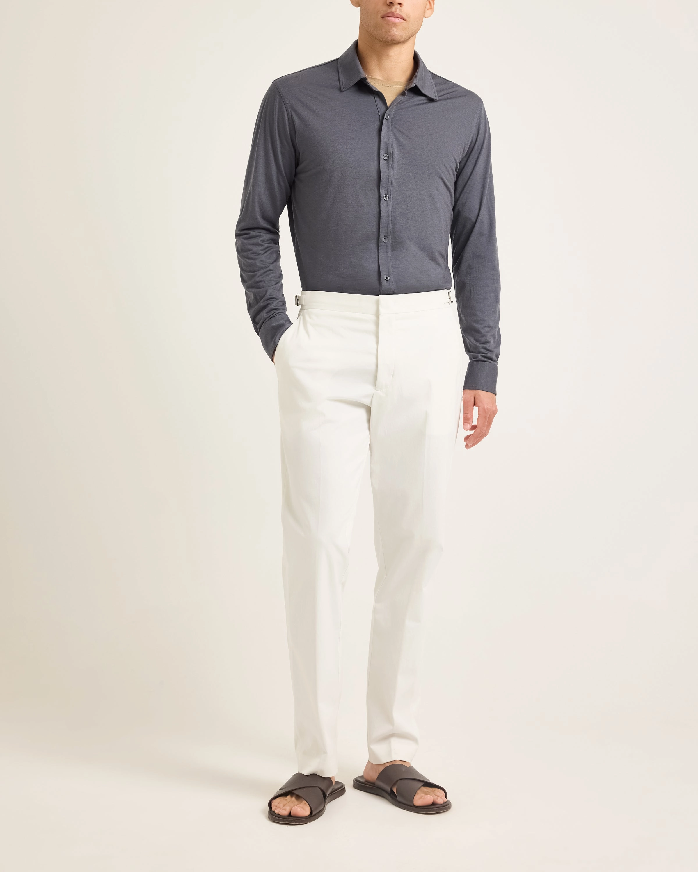 Giles Merino Flexible Material Non Chafe Seams