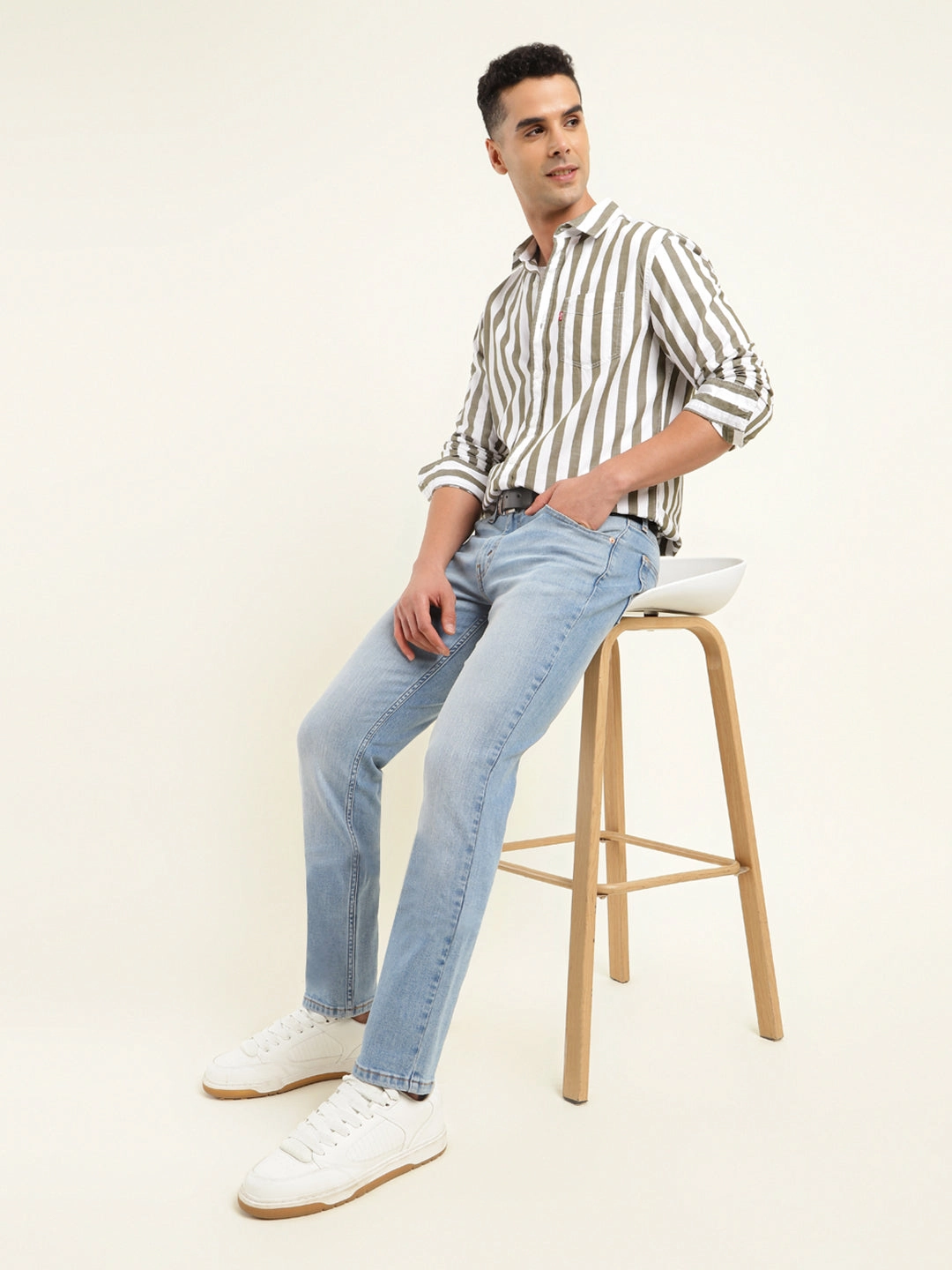 Men's 511 Blue Slim Fit Mid Rise Jeans Eco Friendly Chill Outfit Road Trip Travel Outfit Casual Stretch