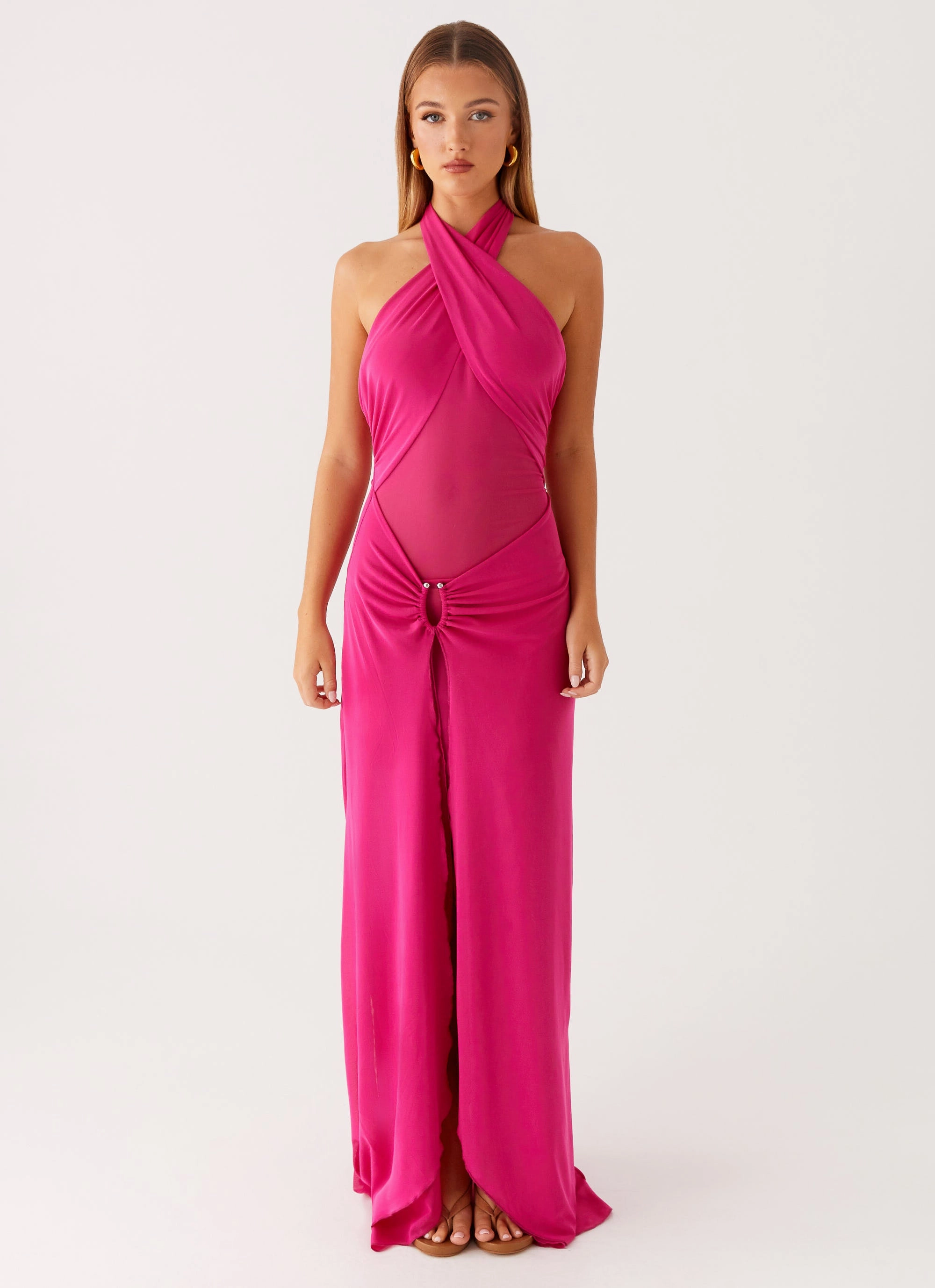 Street Mode Ericka Maxi Dress - Hot Pink